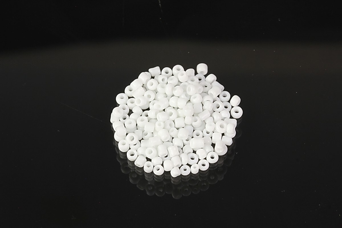 Margele de nisip 2mm (50g) - cod 656 - alb opac
