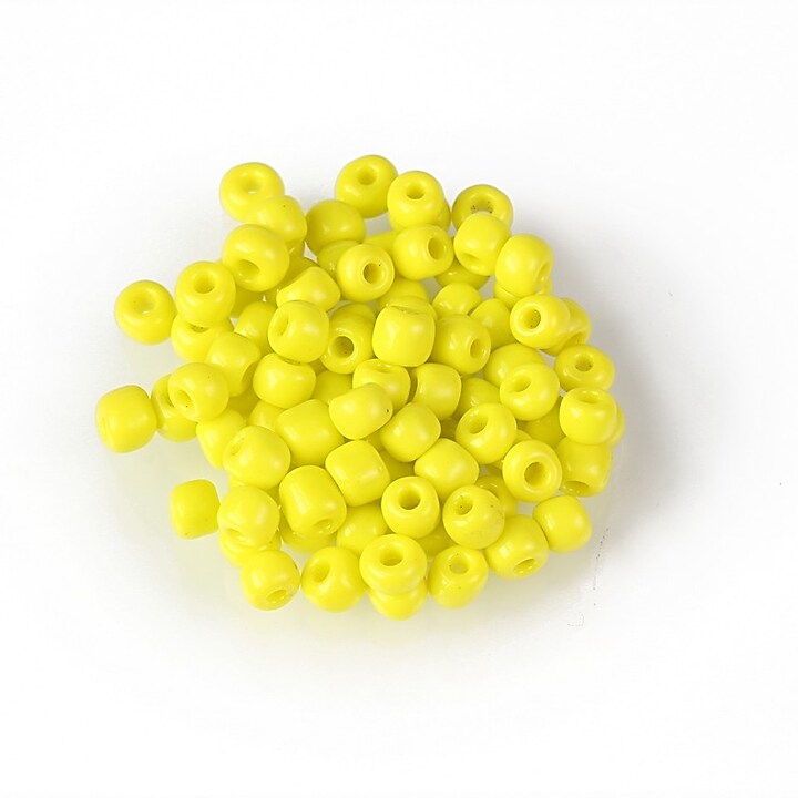 Margele de nisip 4mm  (50g) - cod 657 - galben lamaie opac