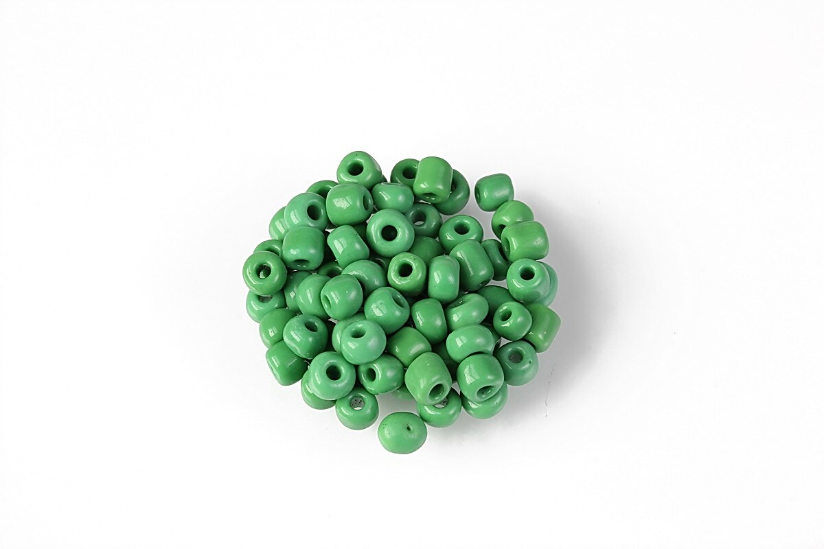 Margele de nisip 4mm  (50g) - cod 659 - verde opac