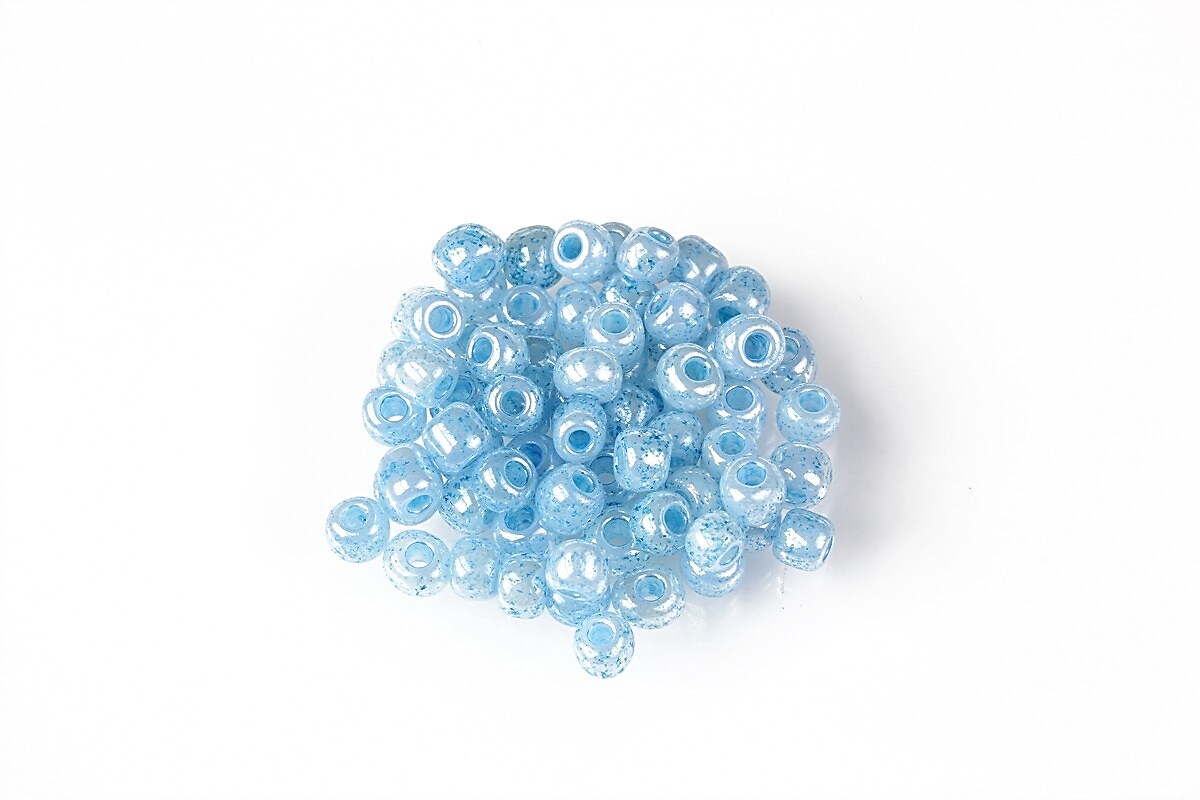 Margele de nisip 4mm (50g) - cod 662 - albastru deschis perlat