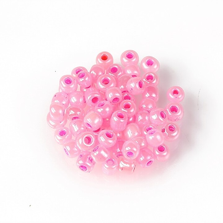 Margele de nisip 4mm (50g) - cod 668 - roz perlat