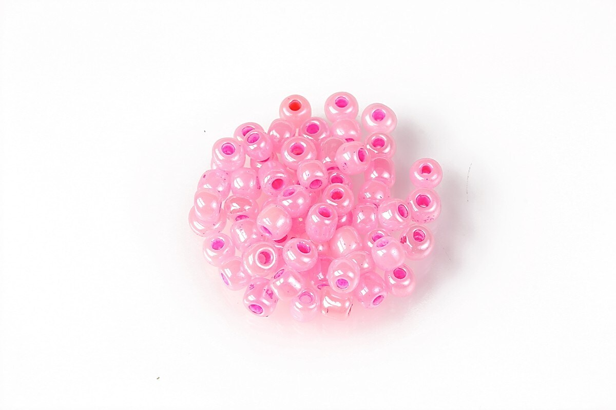 Margele de nisip 4mm (50g) - cod 668 - roz perlat