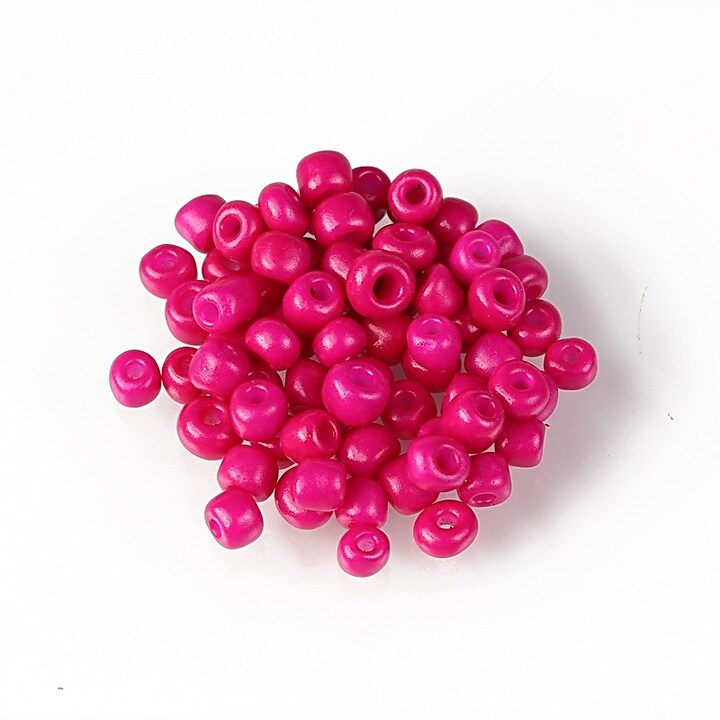 Margele de nisip 4mm (50g) - cod 669 - roz fucsia opac