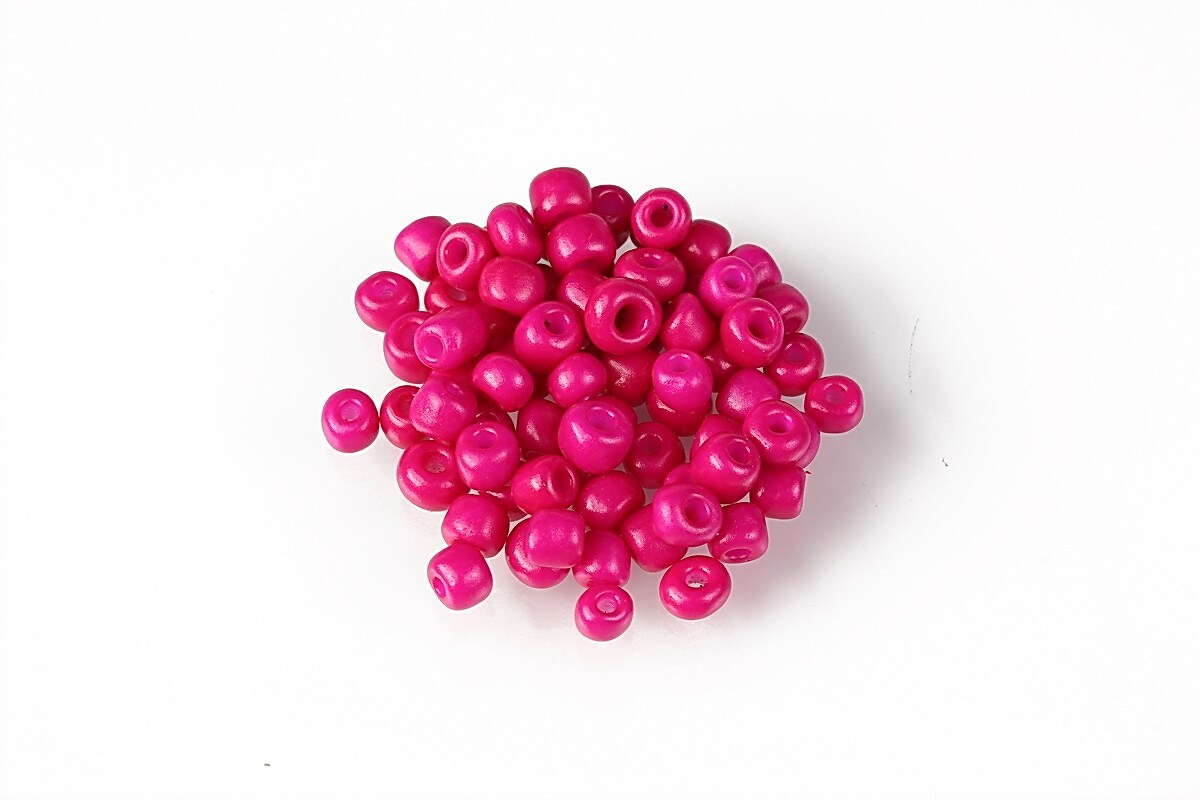 Margele de nisip 4mm (50g) - cod 669 - roz fucsia opac