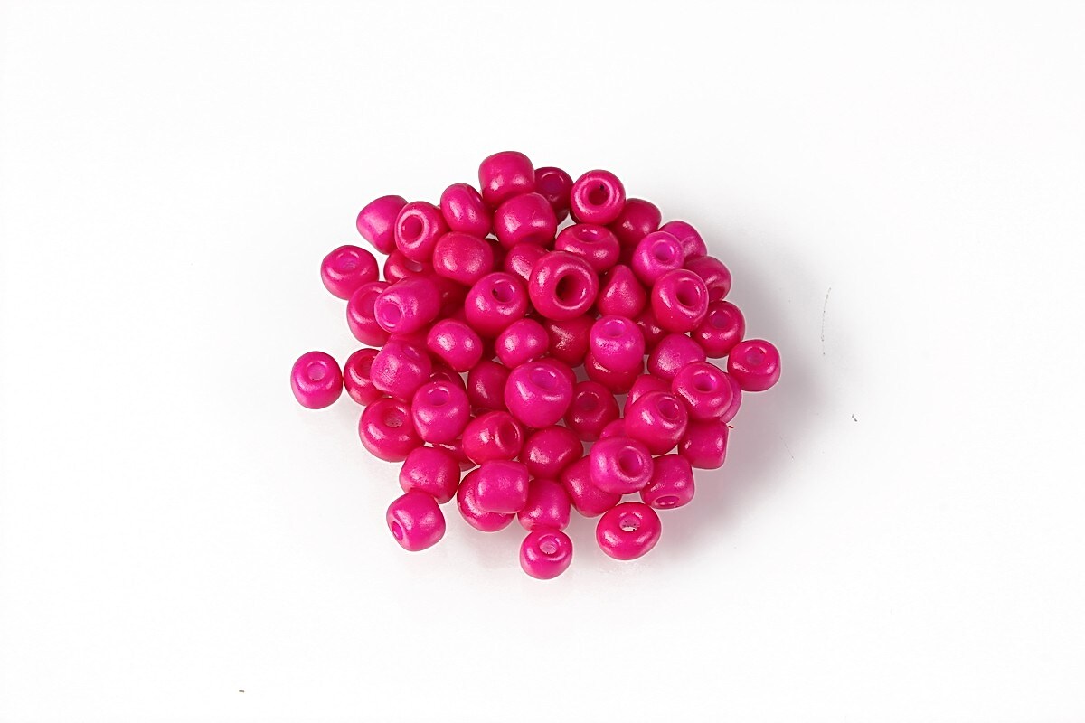 Margele de nisip 4mm  (50g) - cod 669 - roz fucsia opac