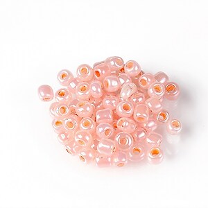 Margele de nisip 4mm  (50g) - cod 671 - roz somon perlat