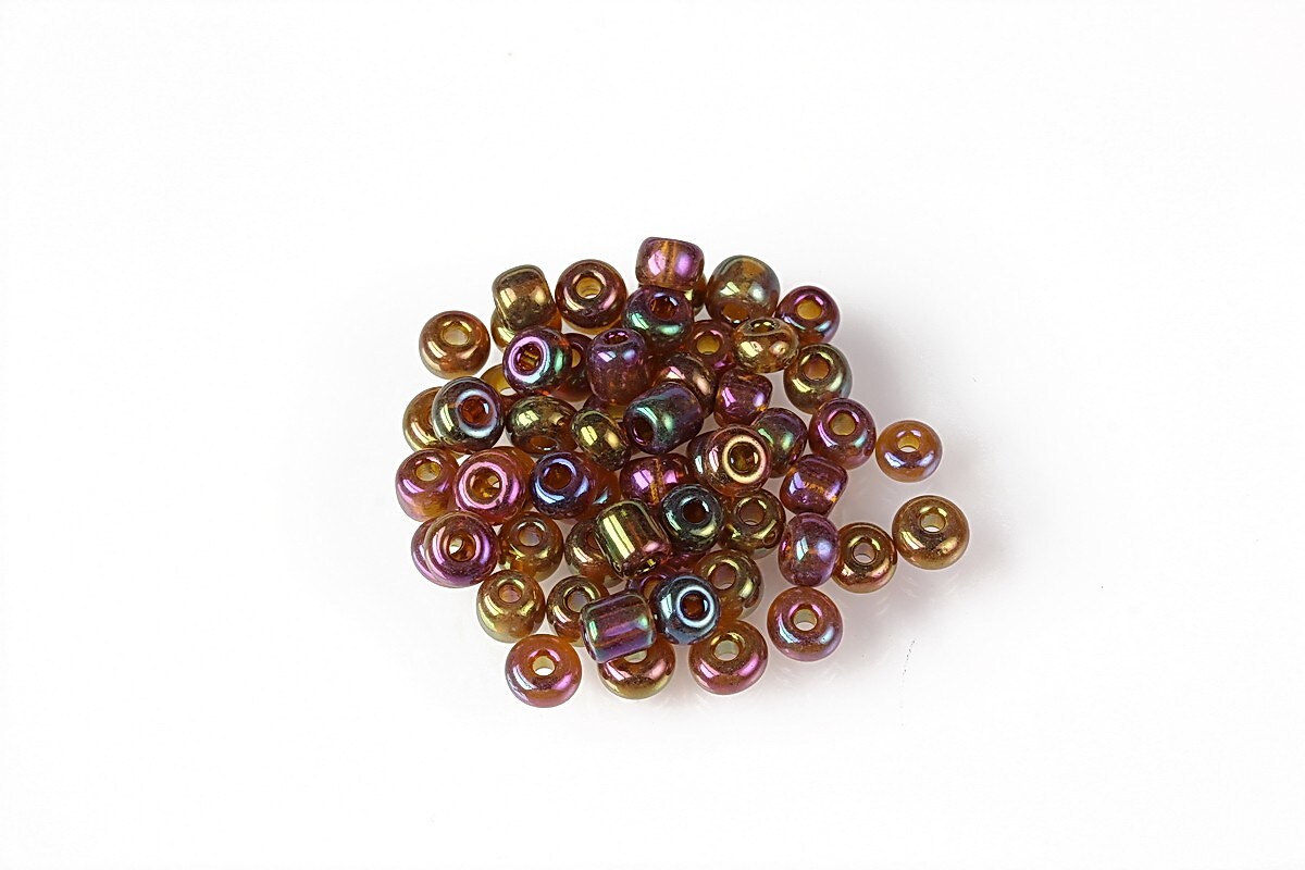Margele de nisip 4mm (50g) - cod 681 - maro iris