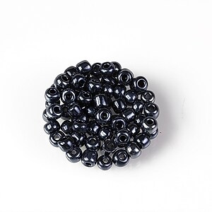 Margele de nisip 4mm  (50g) - cod 683 - gri petrol lucios