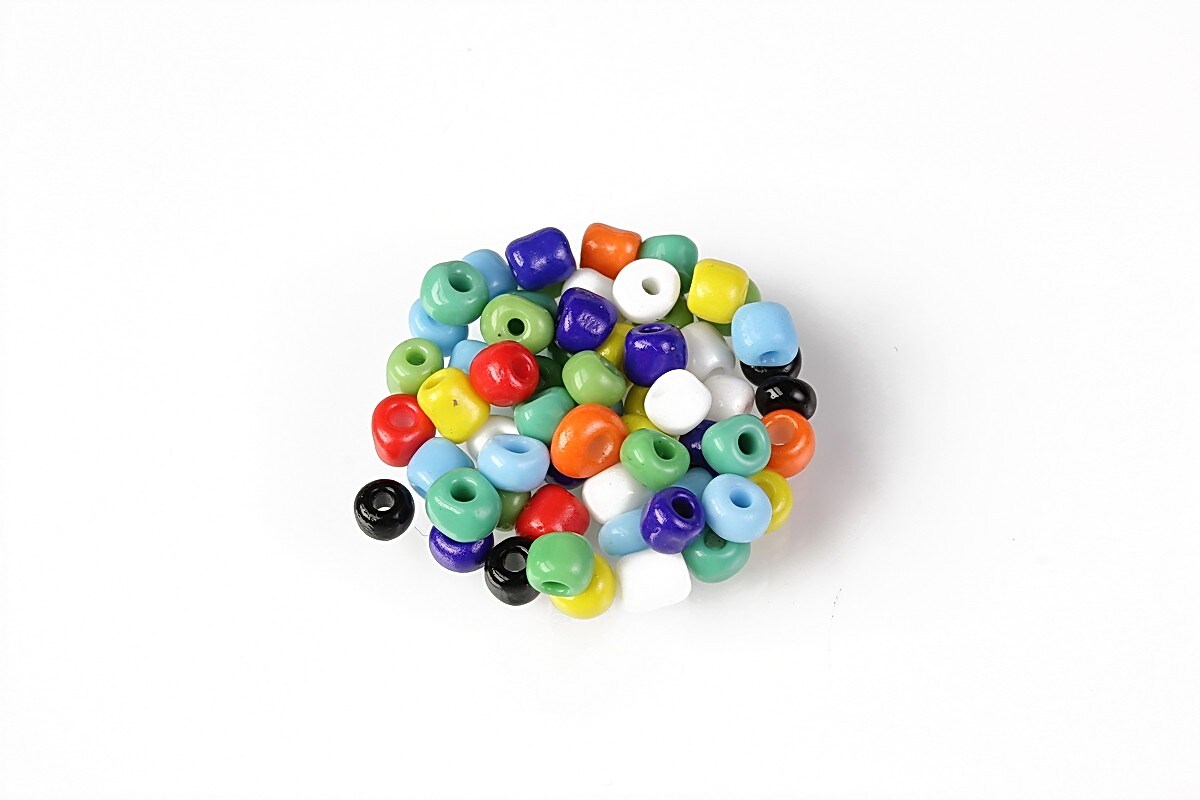 Margele de nisip 4mm  (50g) - cod 687 - mix multicolor