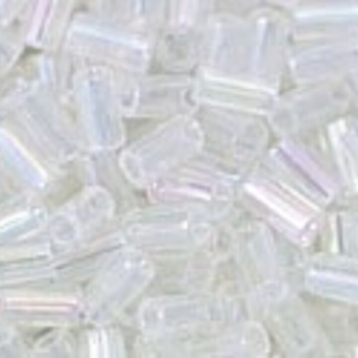 Margele Toho BUGLE 3mm - Transparent-Rainbow Crystal