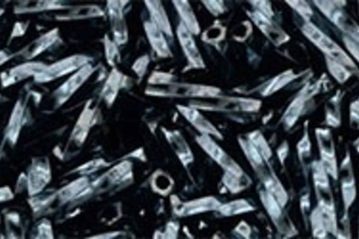 Margele Toho Twisted BUGLE 9mm - Metallic Hematite
