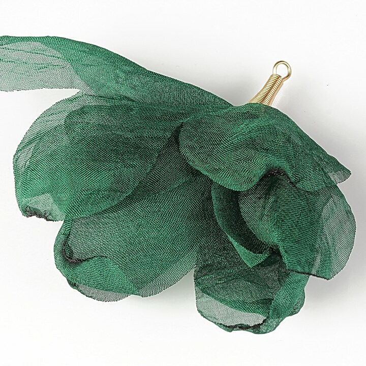 Pandativ organza si agatatoare aurie 60-80x50-60mm - verde