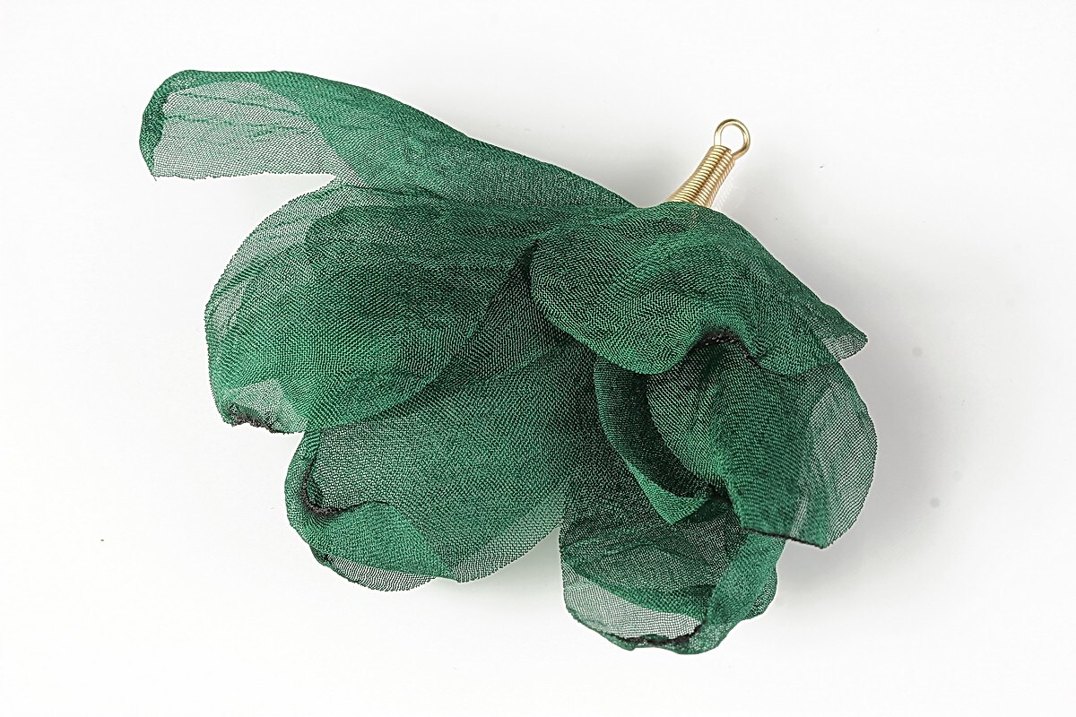 Pandativ organza si agatatoare aurie 60-80x50-60mm - verde