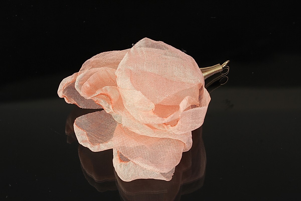 Pandativ organza si agatatoare aurie 60-80x50-60mm - blush