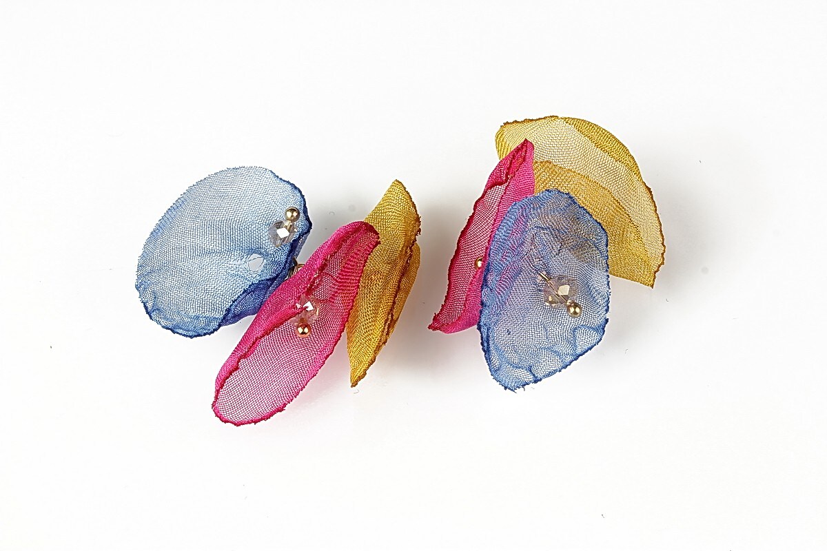 Pandativ chiffon si cristale 25-30mm - multicolor