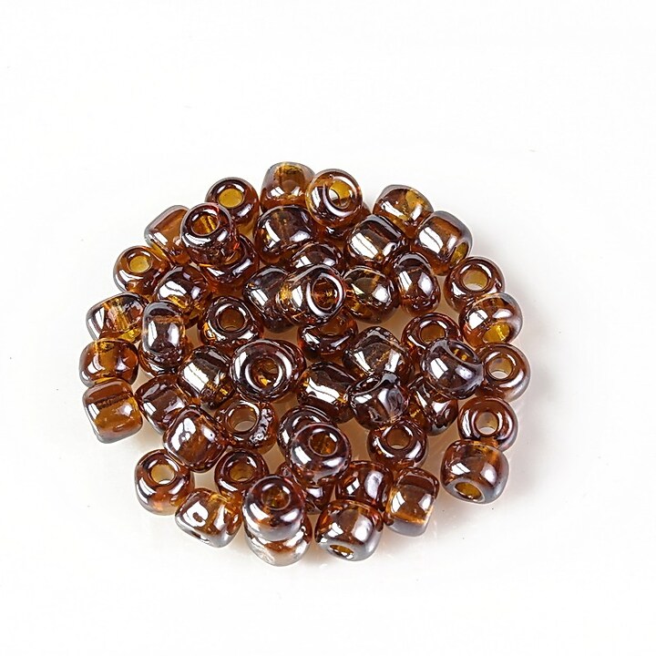 Margele de nisip 4mm (50g) - cod 715 - maro lucios