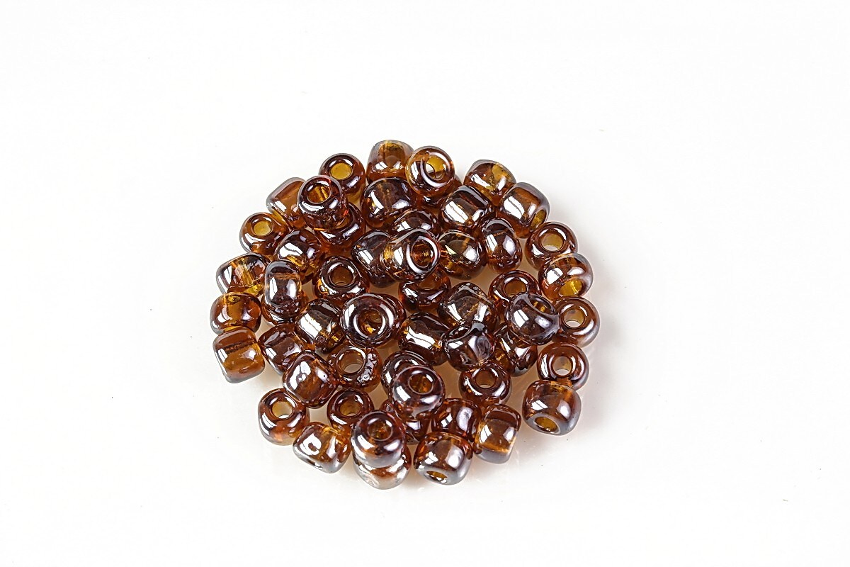 Margele de nisip 4mm (50g) - cod 715 - maro lucios