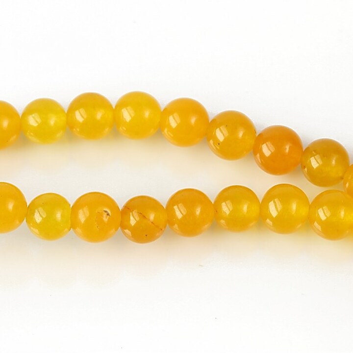Jad colorat sfere 6mm - galben