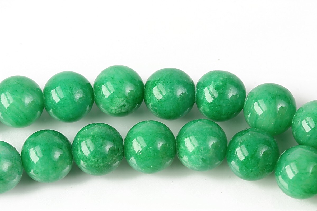 Jad colorat sfere 10mm - verde