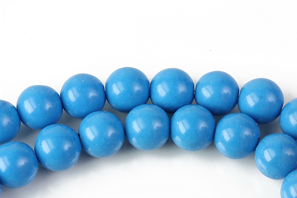 Jad colorat sfere 10mm - albastru