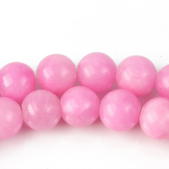 Jad colorat sfere 10mm - roz