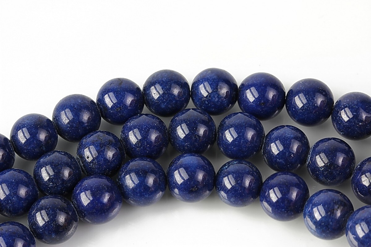 Mashan Jade sfere 8mm - albastru inchis