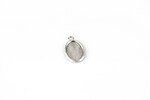 Baza cabochon argintiu antichizat 20x12mm, interior 14x10mm
