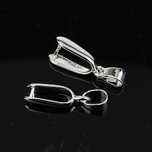 Agatatoare pandantiv argintie 25x9mm