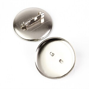 Baza brosa argintiu inchis cu platou 29mm