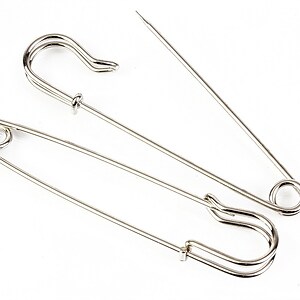 Ac brosa argintiu inchis 70x18mm