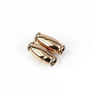 Inchizatoare magnetica otel inoxidabil 304 rose gold 14x6,5mm, interior 3mm