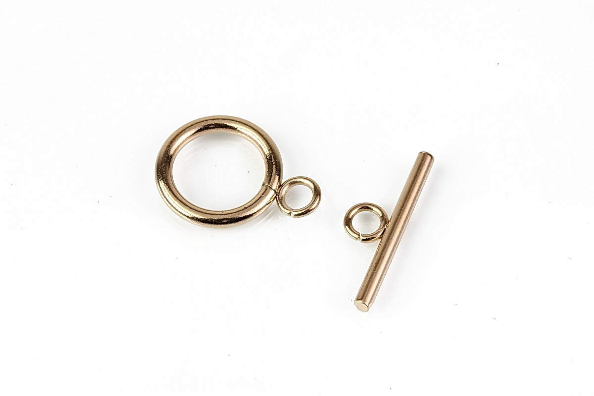 Inchizatoare toggle otel inoxidabil 304 rose gold 19x14mm