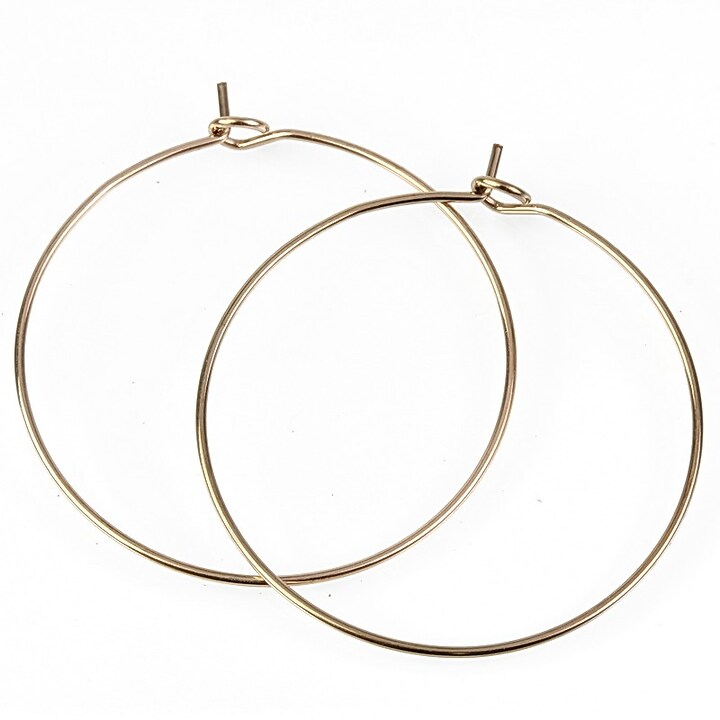 Tortite cercei otel inoxidabil 316L rose gold hoops 30mm (2 buc.)