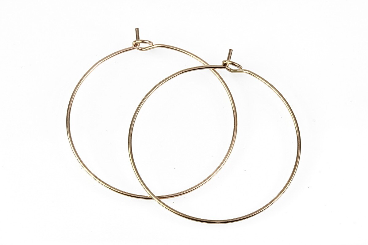 Tortite cercei otel inoxidabil 316L rose gold hoops 30mm (2 buc.)