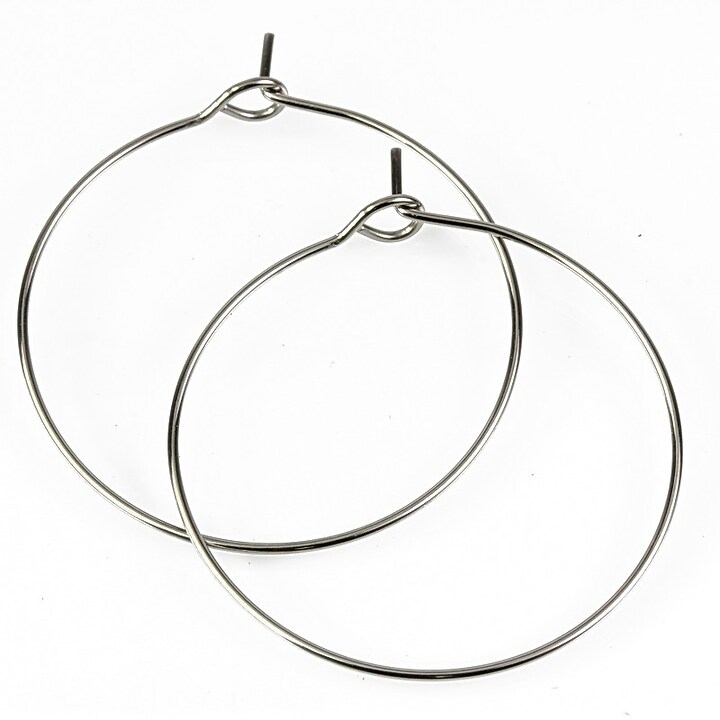 Tortite cercei otel inoxidabil 316L hoops 30mm (2 buc.)