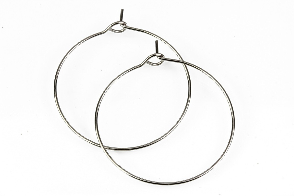 Tortite cercei otel inoxidabil 316L hoops 30mm (2 buc.)