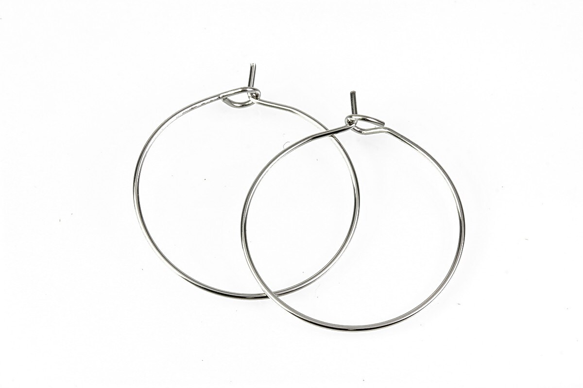 Tortite cercei otel inoxidabil 316L hoops 25mm (2 buc.)