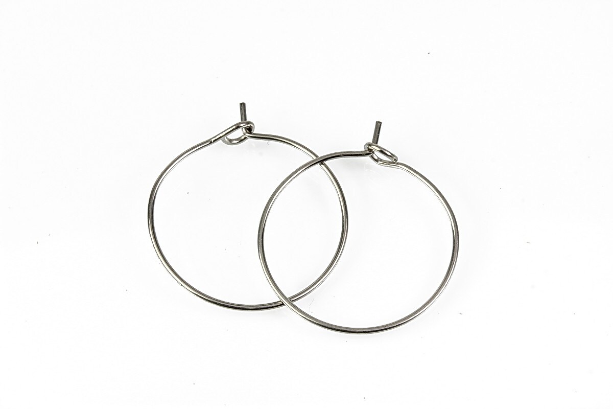 Tortite cercei otel inoxidabil 316L hoops 21mm (2 buc.)