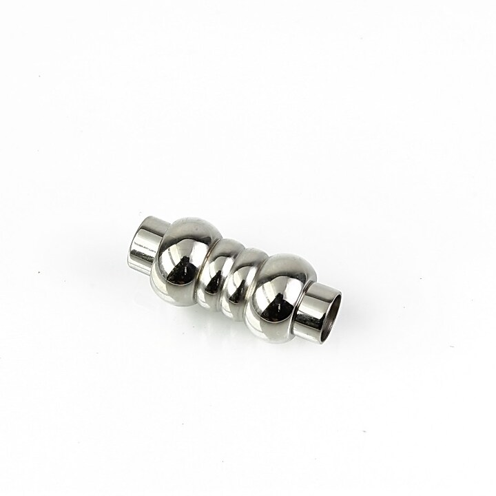 Inchizatoare magnetica otel inoxidabil 304 pentru snur, 18x7,5mm, interior 4mm