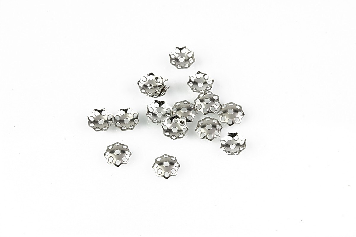 Capacele filigranate otel inoxidabil 304, floare 5mm