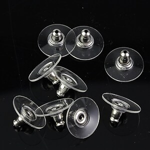 Stoppere (dopuri) cercei otel inoxidabil 304 11,5x6mm (2 buc.)