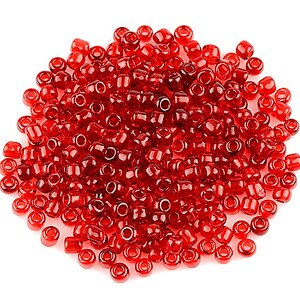 Margele de nisip transparente 3mm (50g) - cod 454 - rosu