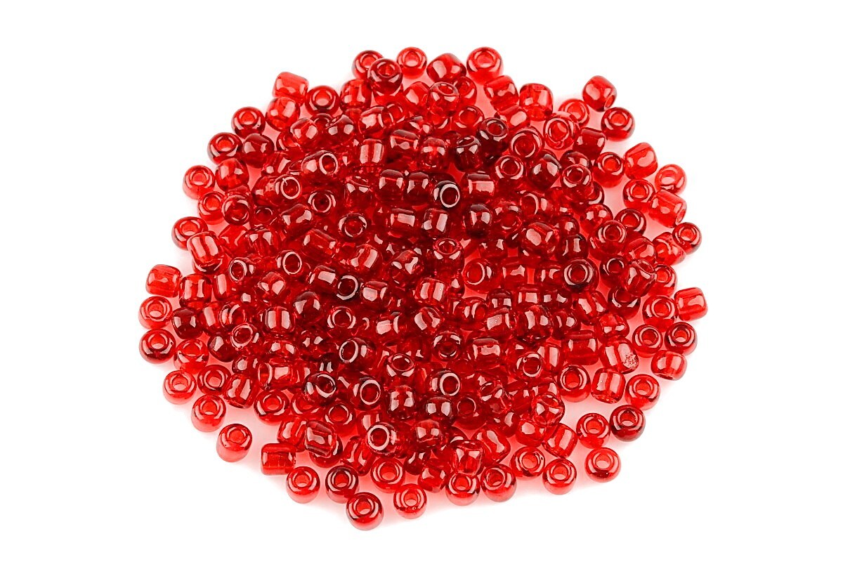Margele de nisip transparente 3mm (50g) - cod 454 - rosu
