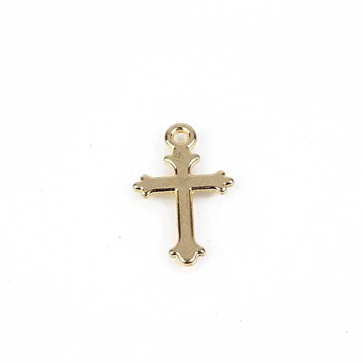 Charm auriu cruce 19x12mm