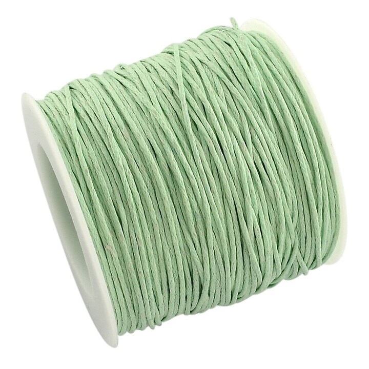 Rola ata bumbac cerat verde deschis, grosime 1mm, rola de 80m