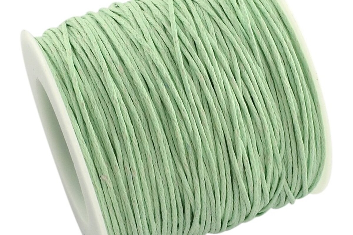 Rola ata bumbac cerat verde deschis, grosime 1mm, rola de 80m