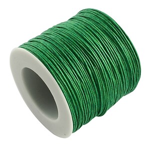 Rola ata bumbac cerat verde iarba, grosime 1mm, rola de 80m