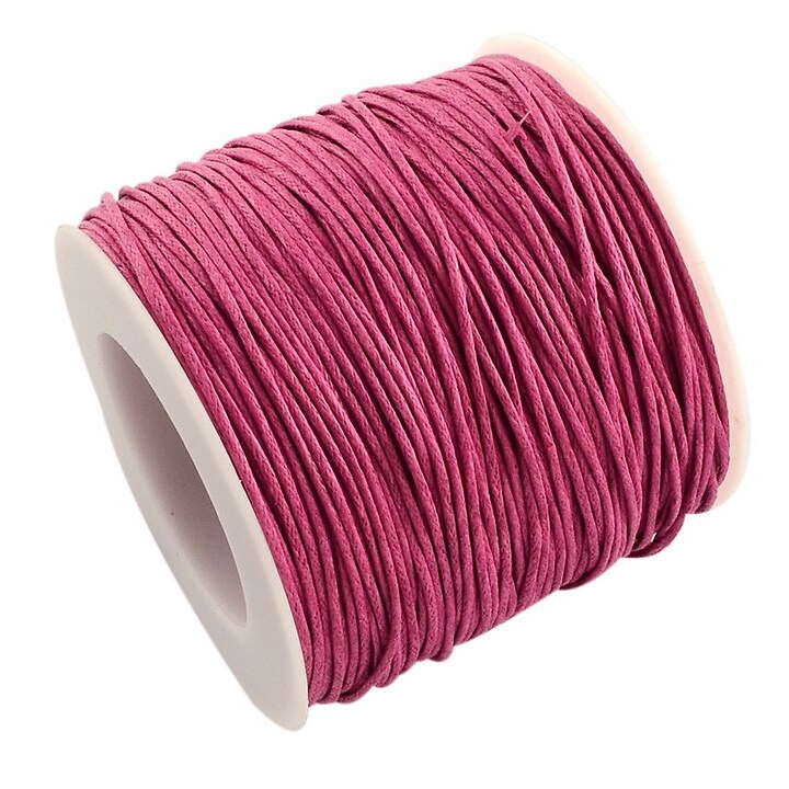 Rola ata bumbac cerat magenta, grosime 1mm, rola de 80m