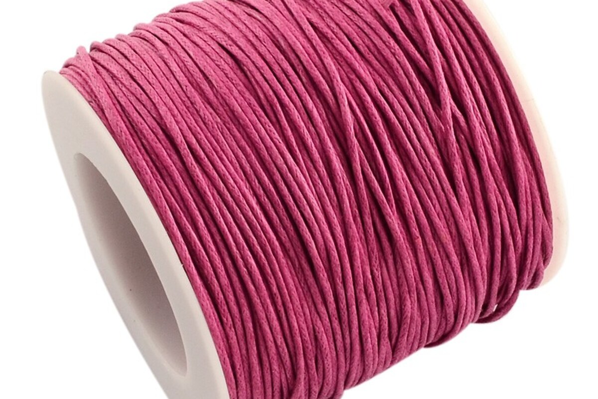 Rola ata bumbac cerat magenta, grosime 1mm, rola de 80m