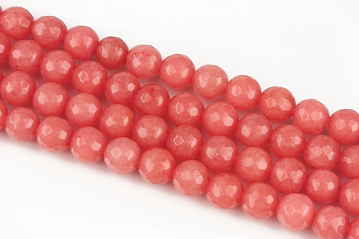 Jad sfere fatetate 6mm - roz